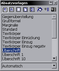 &Uuml;berschrift ausgew&auml;hlt